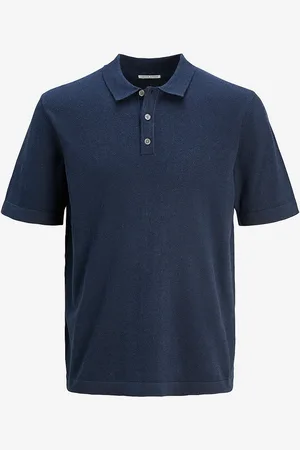JACK & JONES Trøje jjeEmil Knit Relaxed Polo SS SN