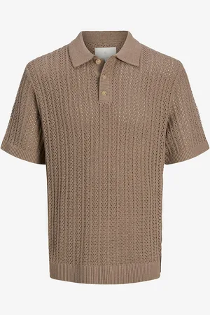 JACK & JONES Trøje jprcCjoel Knit Polo SS SN
