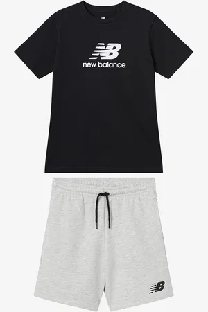 New Balance Sæt Stacked Logo Tee & LB Short Set