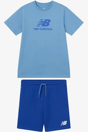New Balance Sæt Stacked Logo Tee & LB Short Set