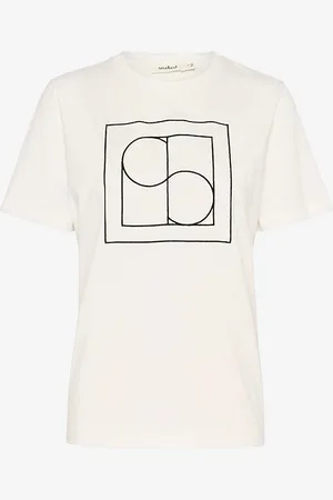 Soaked in Luxury T-shirt slVarga Embroidered Tee SS