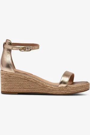 Tommy Hilfiger Sandaler med hæl TH Metallic Mid Wedge Espadrille