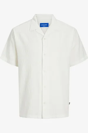 JACK & JONES Skjorte jorLuke Crinkle Shirt SS Jnr