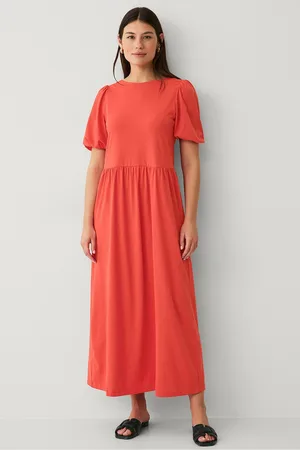 VILA Maxi kjole viSummera O-neck 2/4 Midi Dress