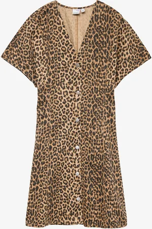 VERO MODA Kjole vmPenelope SS V-neck Short Dnm Dress