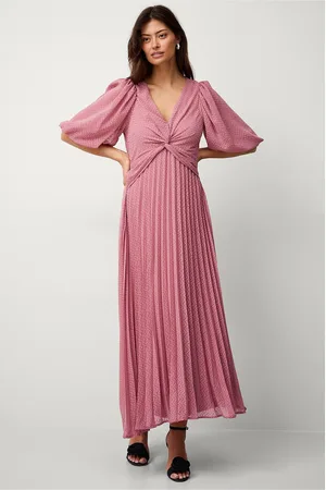 ELLOS Plisseret maxi kjole med drapering