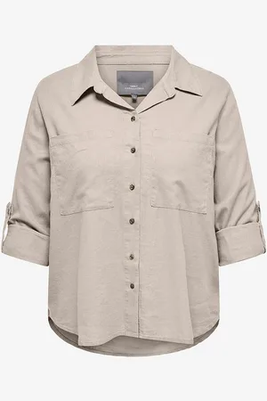 ONLY Skjorte carYasmin-Caro L/S Linen Shirt Pnt