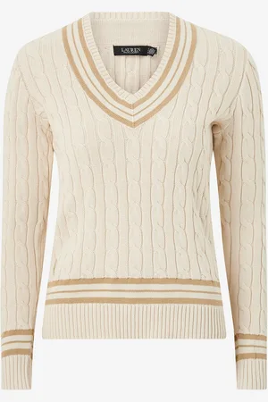 Ralph Lauren Trøje Gassed Cotton-LS Sweater