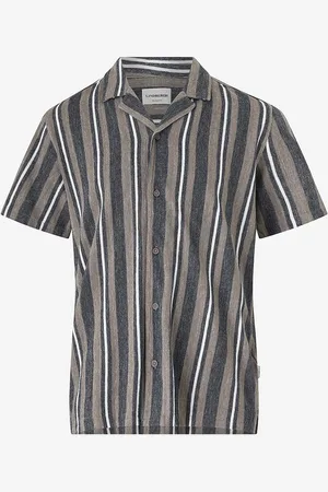 Lindbergh Skjorte Knitted Resort Collar S/S