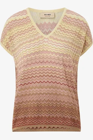 Mos Mosh Top mmShani Zig Zag V-neck Knit