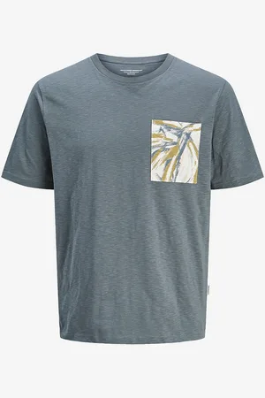 JACK & JONES T-shirt jorSplit Aop Pocket Tee SS Crew NE