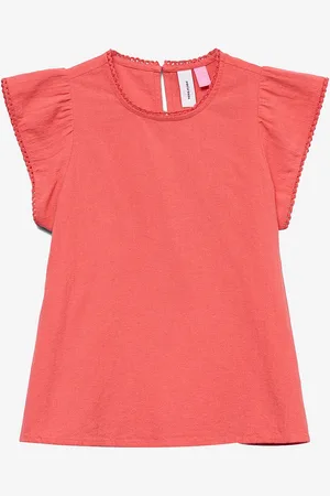 VERO MODA Top vmPretty SS Top Wvn GA Girl