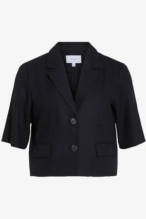 VILA Top viPockey 2/4 Sleeve Cropped Blazer