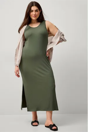 Zizzi Maxi kjole vCarly S/L 7/8 Dress