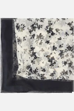 Ralph Lauren Silketørklæde Silk-contrast Flor Square