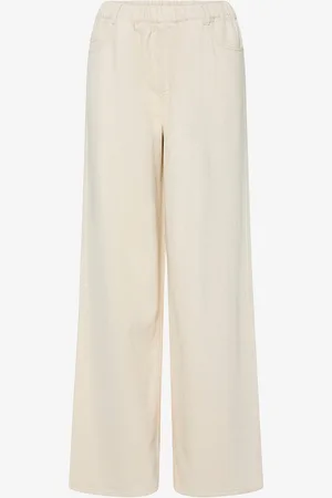Pieces® Bukser pcSavanna MW Pull Up Denim Pant
