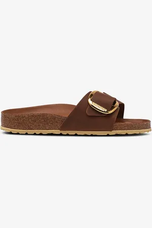 Birkenstock Sandaler Madrid Big Buckle Leoi Cognac Hex