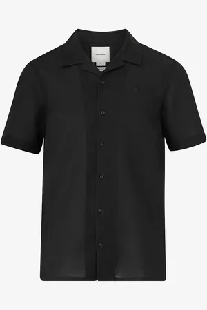 Calvin Klein Hørskjorte Linen Cotton Cuban S/S Shirt