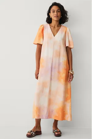 VILA Maxi kjole viOlgi Jisa V-neck 2/4 Knot Ankle Dress