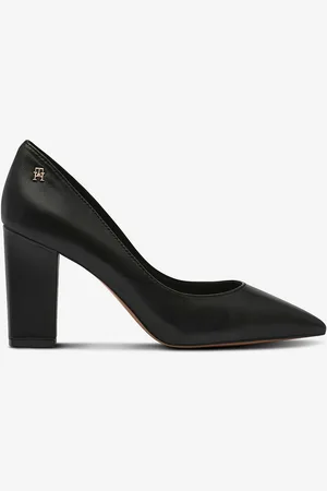 Tommy Hilfiger Højhælet sko Block Heel Pointed Pump Leather