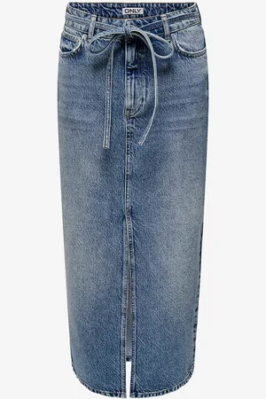ONLY Cowboynederdel carGianna Belted Midi Skirt Dot Dnm