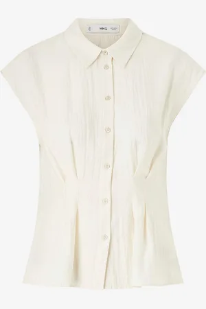 MANGO Bluse Pin