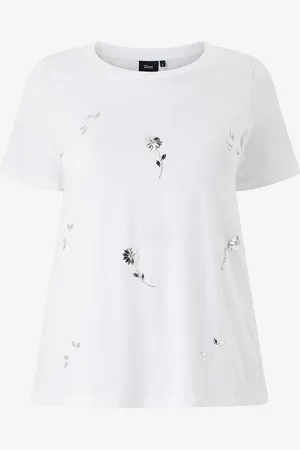 Zizzi T-shirt vSadie S/S Straight Tee