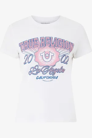 True Religion T-shirt Crystal TR Crew Neck Tee