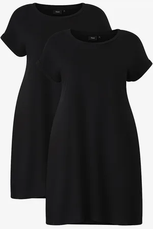 Zizzi T-shirtkjole mBrynn S/S Dress Aop 2-pak