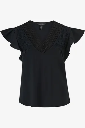 Ralph Lauren Top Uptown Ctn Mdl Jrsy-ssl-plo