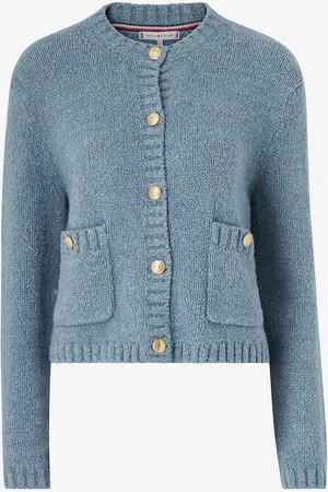 Tommy Hilfiger Cardigan Textured Gold Button Lady Jacket