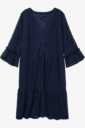 VERO MODA Blondetunika vmHoney Lace 3/4 V-neck Tunic Wvn