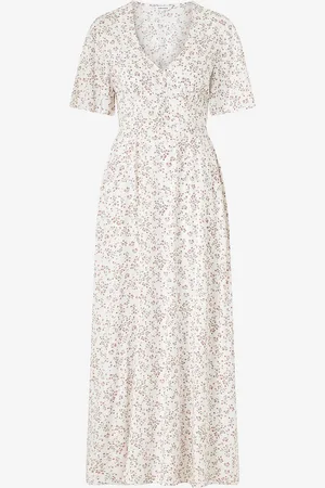 BUBBLEROOM Maxi kjole Butterfly Sleeve Viscose Maxi Dress