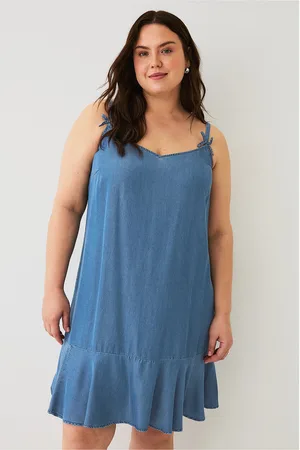 Zizzi Cowboykjole vMilla S/L Blk Dress