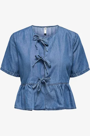 ONLY Bluse onlBea SS Bow Dnm Shirt BJ