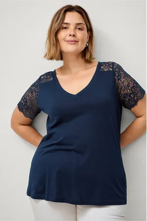 Zizzi Top mBrynn S/S Straight Tee
