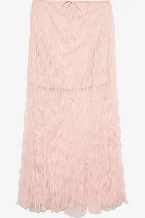 VERO MODA Maxi nederdel vmCaralia HW Mesh Skirt