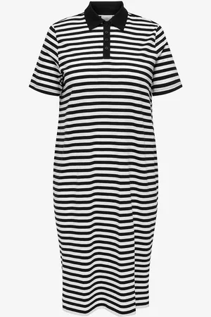 ONLY Kjole Carvelia S/s Polo Midi Dress Jrs
