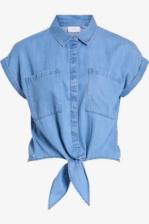 VILA Skjorte viNea S/S Tie Shirt