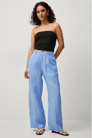Gina Tricot Bukser Denise Linen Trousers