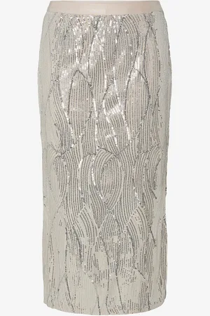 Pieces® Nederdel pcTasha HW Midi Skirt Jrs