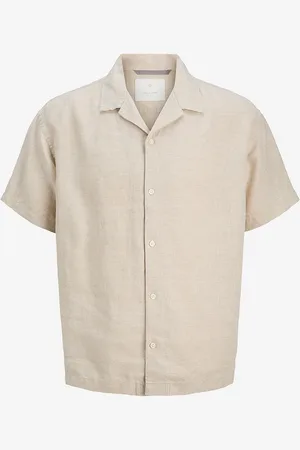 JACK & JONES Hørskjorte jprcClawrence Linen Resort S/S