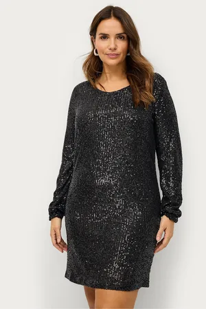 Zizzi Kjole mElsa L/S Short Dress