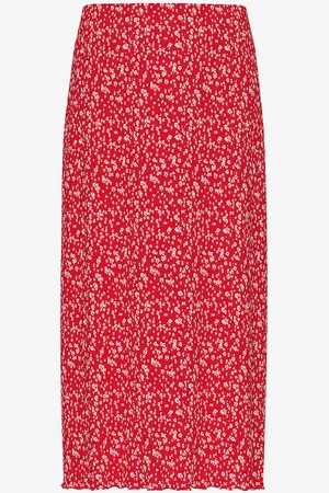 Pieces® Nederdel pcFlora HW Midi Skirt Jrs
