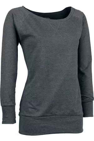 Urban classics Sweatshirt - Ladies Wideneck Crewneck - S till 3XL - Damer
