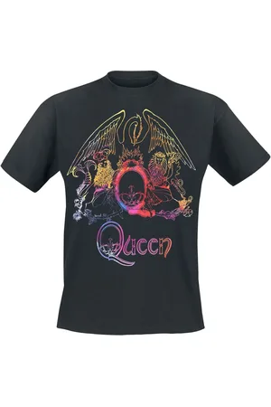 Queen T-shirt - Neon Pattern Crest - L till XL - Herrer