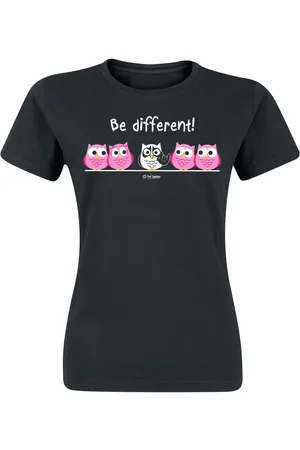 BE DIFFERENT Fun T-shirt - - Metal - S till 3XL - Damer