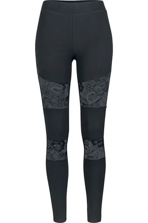 Urban classics Leggings - Ladies Lace Inset Leggings - XS till 5XL - Damer