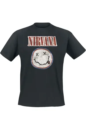 Nirvana T-shirt - Distressed Logo - S till XXL - Herrer