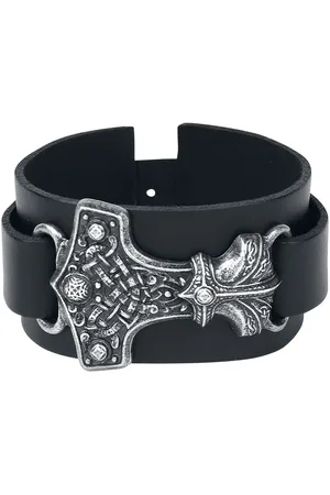 Alchemy Læderarmbånd - Thorshammer - Herrer